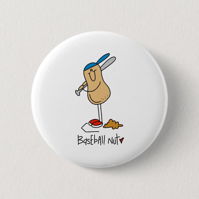 Badge Rond 5 Cm Fou de baseball (Devant)
