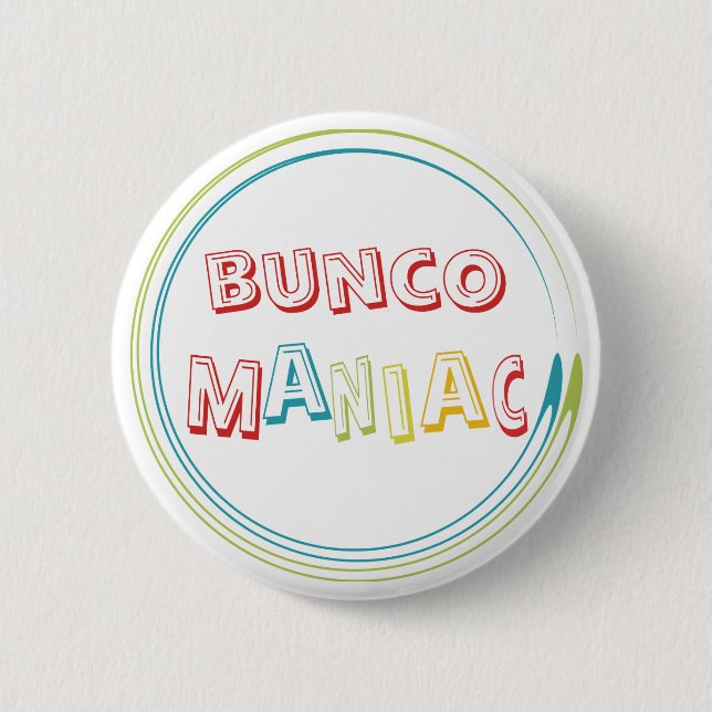 Badge Rond 5 Cm fou de bunco (Devant)