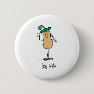 Badge Rond 5 Cm Fou de golf