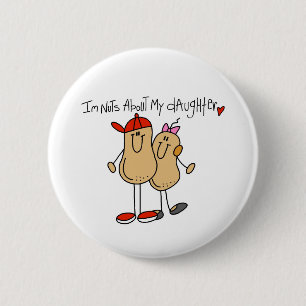 Badge Rond 5 Cm Fou de ma fille 2
