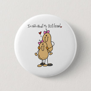 Badge Rond 5 Cm Fou de Meilleur Ami 2