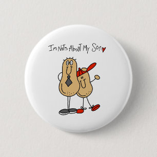 Badge Rond 5 Cm Fou de mon fils