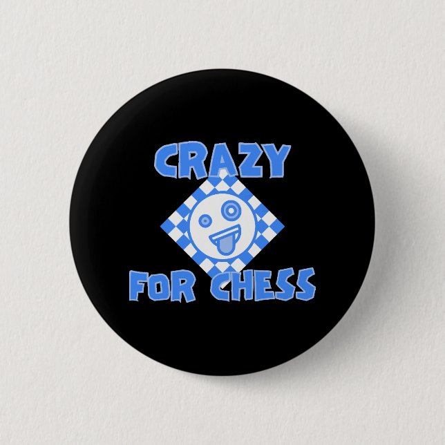 Badge Rond 5 Cm Fou d'échecs (Devant)