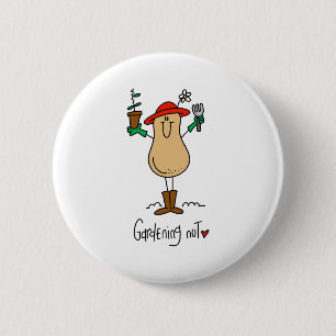 Badge Rond 5 Cm Fou du jardinage