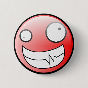 Badge Rond 5 Cm Fou impressionnant