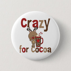 Badge Rond 5 Cm Fou pour le cacao