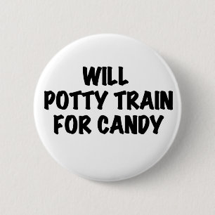 Badge Rond 5 Cm Fou train pour la sucrerie