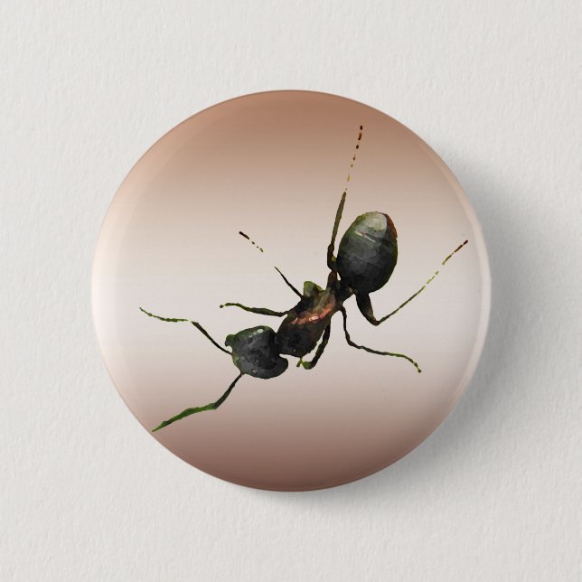 Badge Rond 5 Cm Fourmi (Devant)