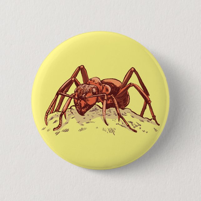 Badge Rond 5 Cm Fourmi - Insecte travailleur (Devant)