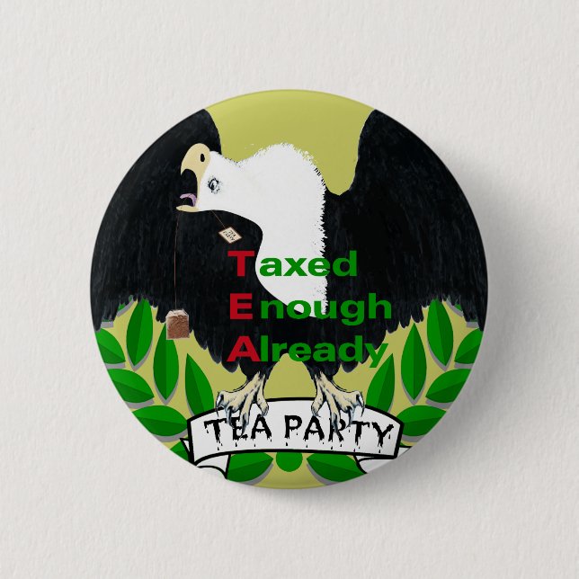Badge Rond 5 Cm Fournitures de partie TEA (Devant)