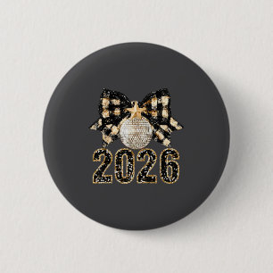 Badge Rond 5 Cm Fournitures pour la fête du Nouvel An 2026 Bonne A