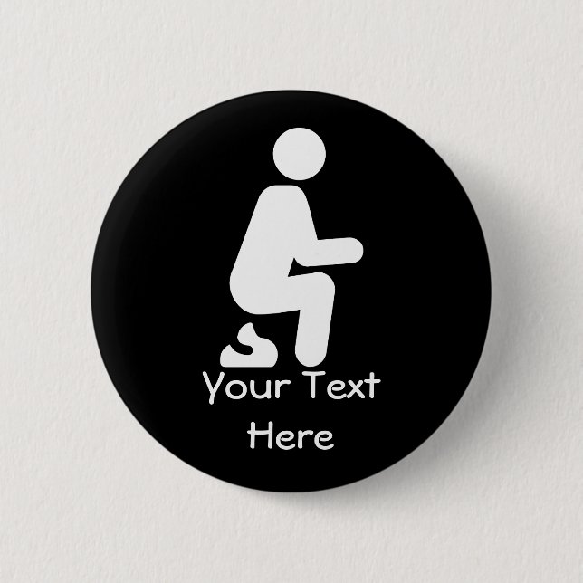 Badge Rond 5 Cm Foutaise de Personnaliser POOP Funny (Devant)