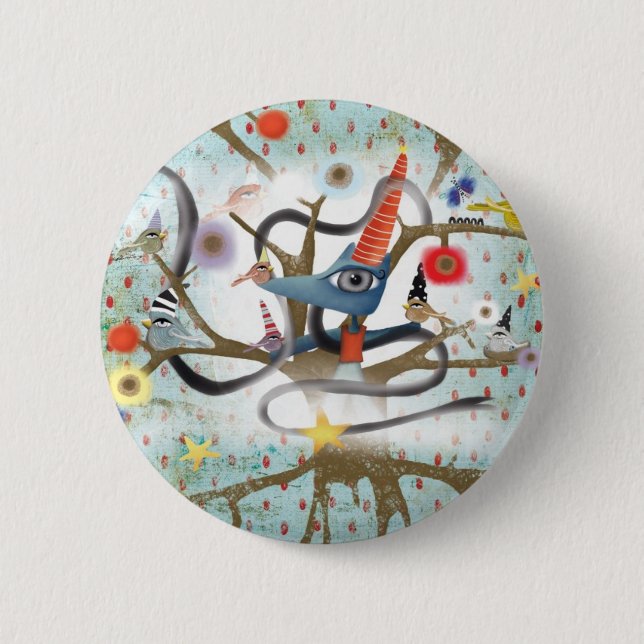 Badge Rond 5 Cm Fox (Devant)