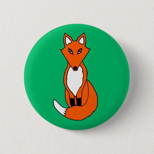 Badge Rond 5 Cm Fox