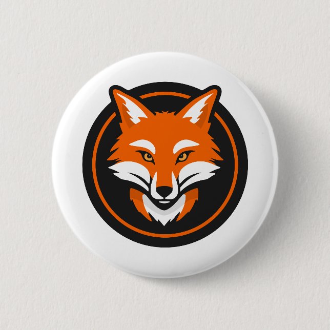 Badge Rond 5 Cm Fox (Devant)