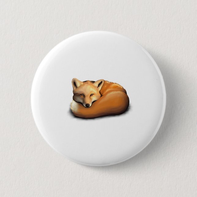 Badge Rond 5 Cm Fox (Devant)