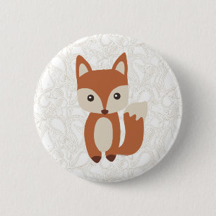 Badge Rond 5 Cm Fox mignon de bébé