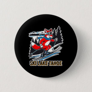 Badge Rond 5 Cm Fox Ski Alpine Ski Adventure Lake Tahoe Califor