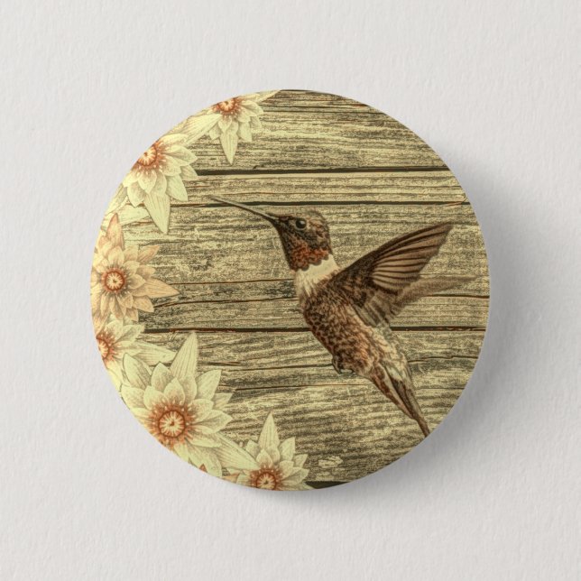 Badge Rond 5 Cm Foyer blanc de la marguerite (Devant)