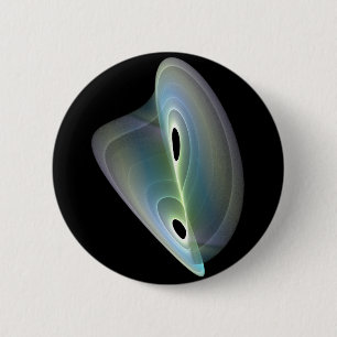 Badge Rond 5 Cm fractal pastel