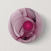 Fractale balançante, Art Abstrait Moderne Rose Ber