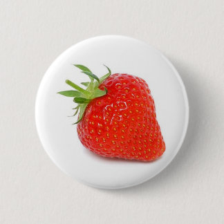 Badge Rond 5 Cm Fraise