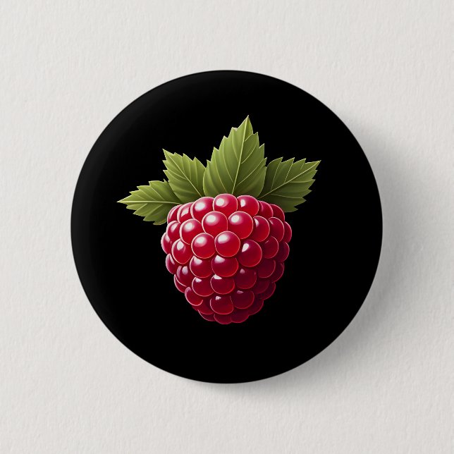 Badge Rond 5 Cm Framboise (Devant)