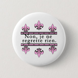 Badge Rond 5 Cm Français aucuns produits de regrets