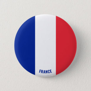 Badge Rond 5 Cm France Drapeau de charme patriotique