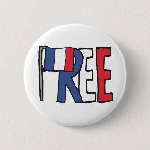 Badge Rond 5 Cm France libre