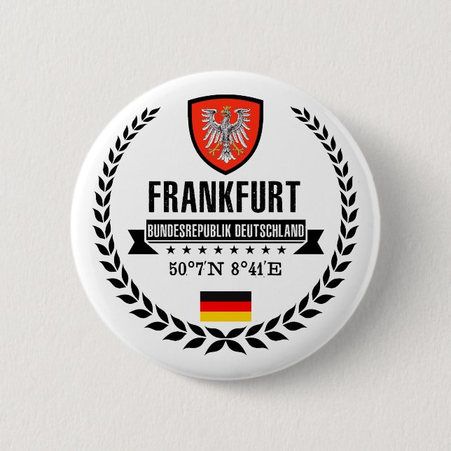 Badge Rond 5 Cm Francfort (Devant)
