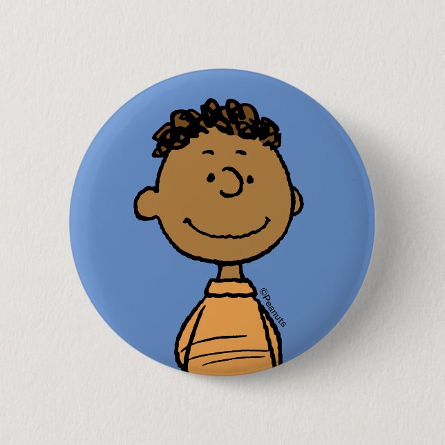 Badge Rond 5 Cm Franklin Smiling (Devant)