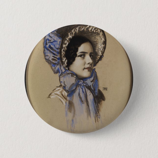 Badge Rond 5 Cm Franz a collé l'art (Devant)