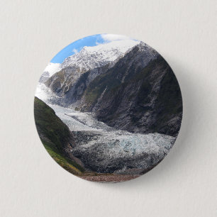Badge Rond 5 Cm Franz Josef Glacier, Nouvelle-Zélande