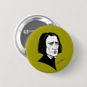 Badge Rond 5 Cm Franz Liszt