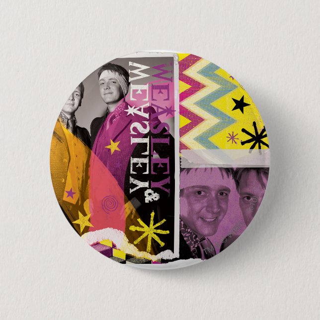 Badge Rond 5 Cm Fred et George Weasley (Devant)