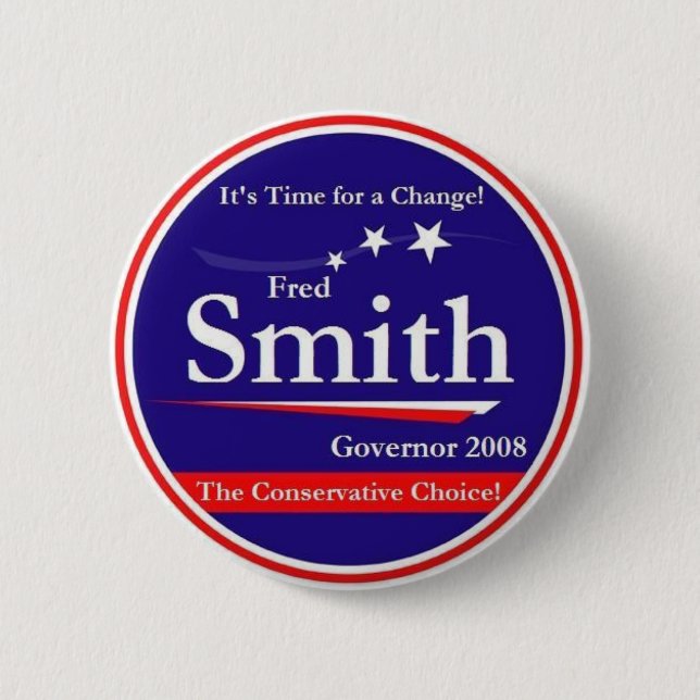 Badge Rond 5 Cm Fred Smith (Devant)