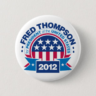 Badge Rond 5 Cm Fred Thompson pour le président 2012