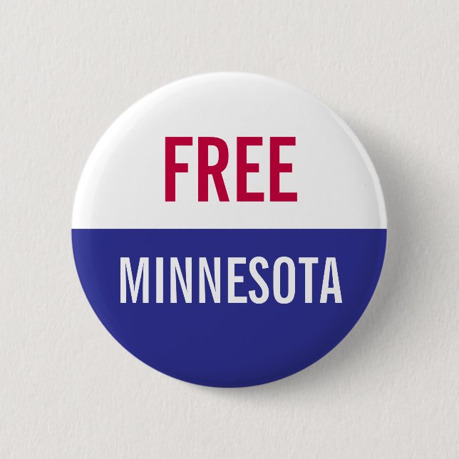 Badge Rond 5 Cm Free Minnesota Protest  (Devant)