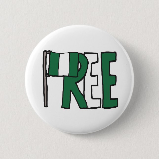 Badge Rond 5 Cm Free Nigeria (Devant)