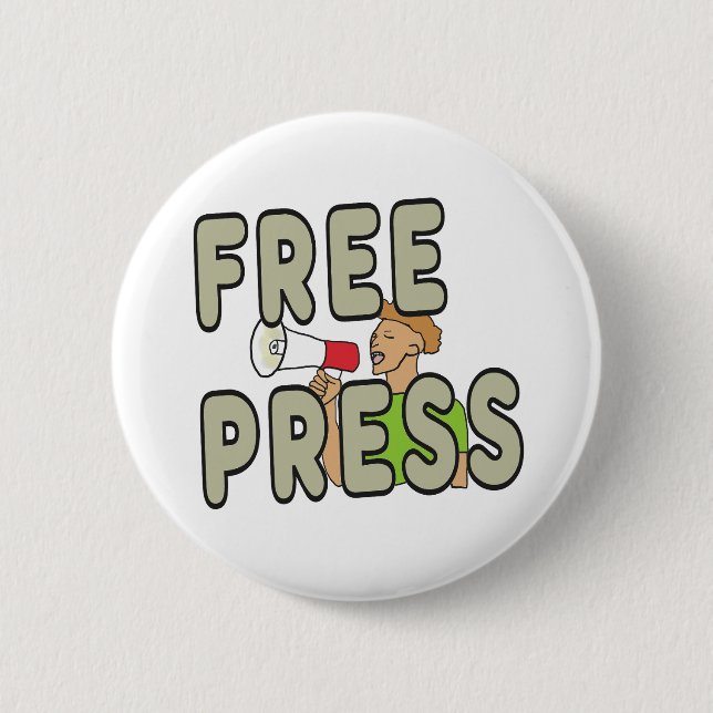 Badge Rond 5 Cm Free Press (Devant)