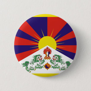 Badge Rond 5 Cm Free Tibet - ད de ར