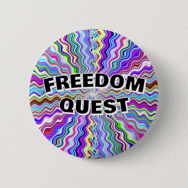 Badge Rond 5 Cm Freedom Quest (Devant)