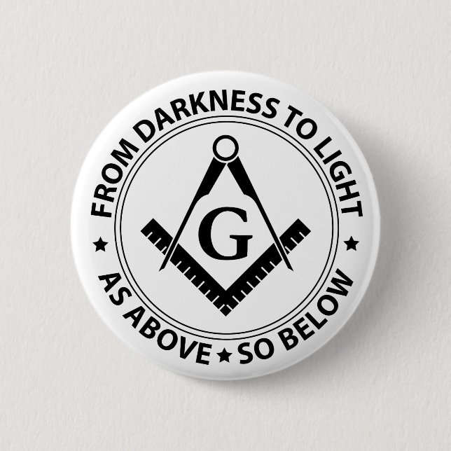Badge Rond 5 Cm Freemasonry emblem (Devant)