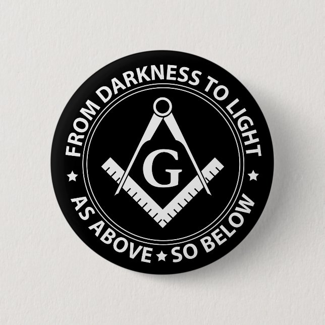 Badge Rond 5 Cm Freemasonry emblem (Devant)