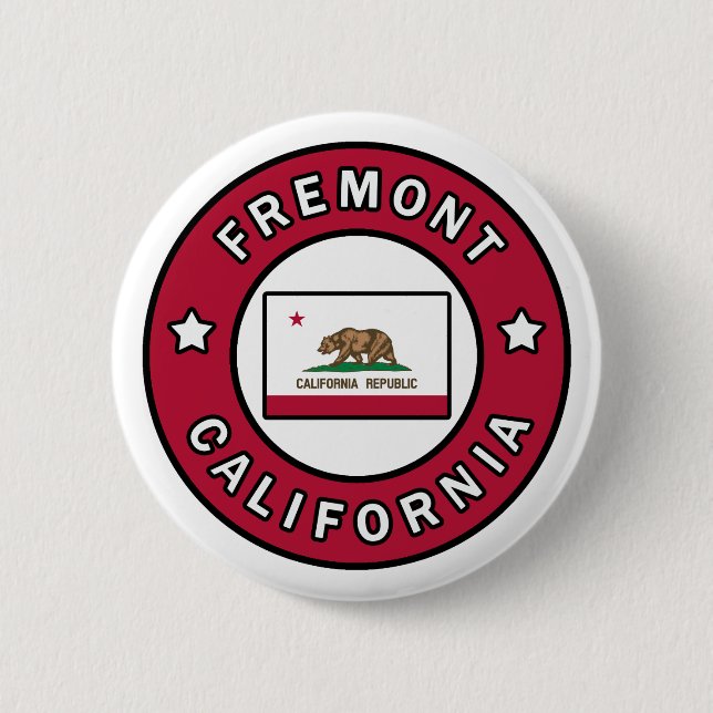 Badge Rond 5 Cm Fremont California (Devant)