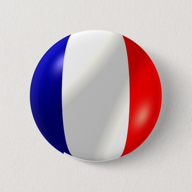 Badge Rond 5 Cm French Flag (Devant)