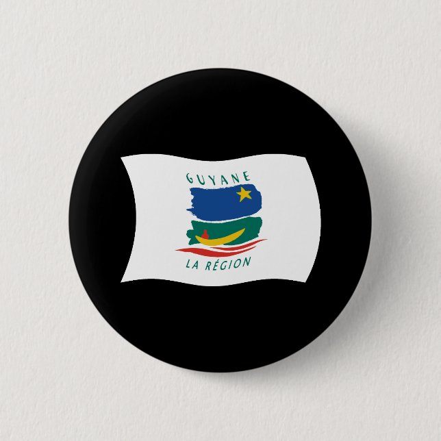 Badge Rond 5 Cm French Guiana Flag Button (Devant)