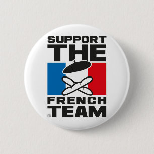 BADGE ROND 5 CM FRENCH TEAM