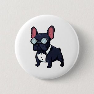 Badge Rond 5 Cm Frenchie The Gentlemen